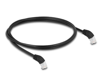 Delock 80275 RJ45 Network Cable CAT.6A S/FTP 45° Nach Unten Angular 1M Black — image 1