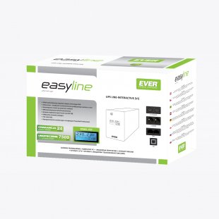Ever Easyline 1200 Avr USB UPS (ups) Line Interactive 1200VA 600W 4 Salidas AC