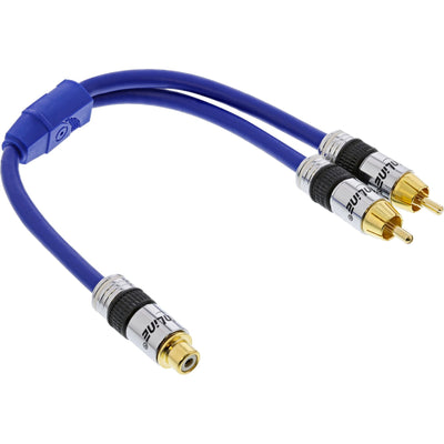Inline Rca And -cable Premium 1X Rca Female a 2X Rca Male 0,25M — image 1