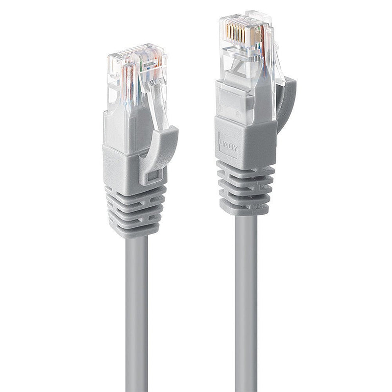 Lindy Network Cable CAT.6 U/UTP Grey 5.00M