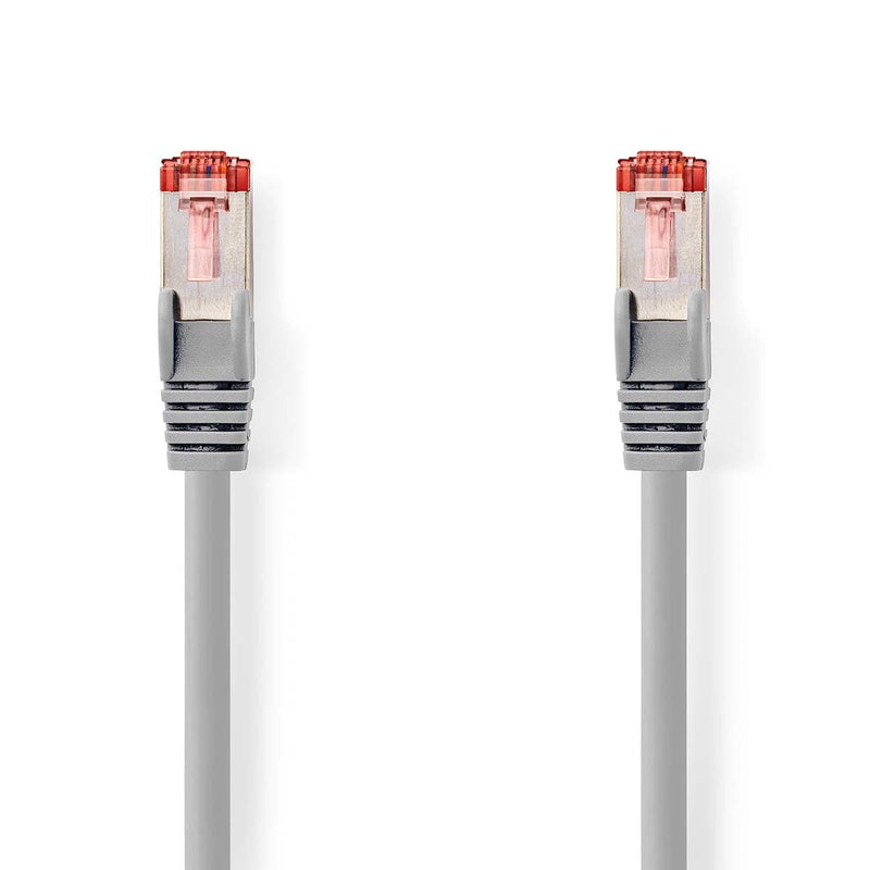 Nedis CAT.6- Network Cable RJ45 Connector Male RJ45 Connector Male - S/FTP 2.00M Round Lszh Grey Label