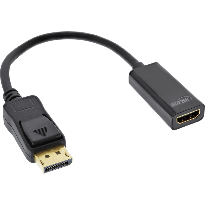 Inline Adapter DisplayPort a HDMI With Audio, DisplayPort Male a HDMI Female 4K/30HZ, Black 0,15M