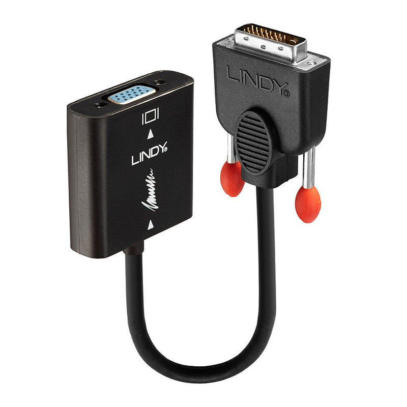 Lindy 38189 Adapter DVI-d VGA (d-sub) Black 0,10M