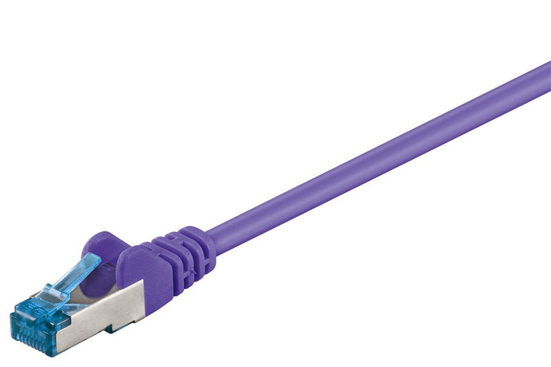 Goobay 1M CAT.6A Network Cable, S FTP (pimf), Violet