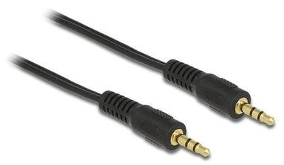 Delock Cable Audio Jack 3.5MM M/M 2.50M Black — image 1