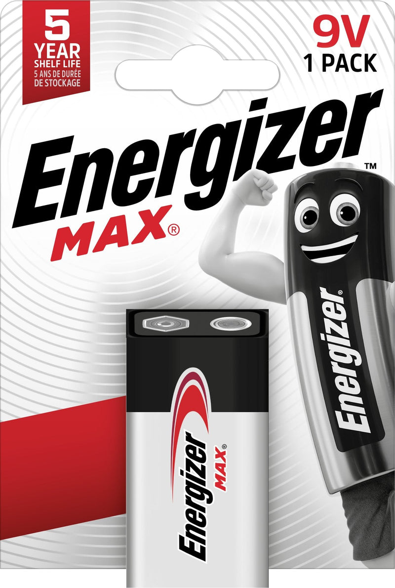 Energizer Batterie Max. -9V 6LR61 E-block 2ST.