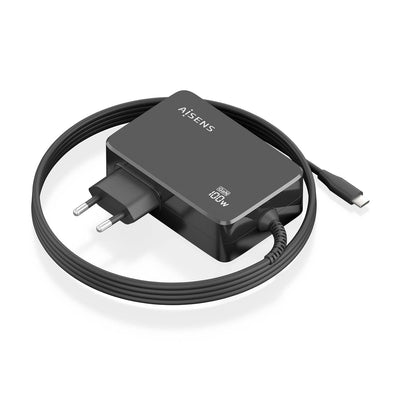 Aisens Charger GaN 100W PD 3.0 1x USB-C 1.8M, Black — image 1
