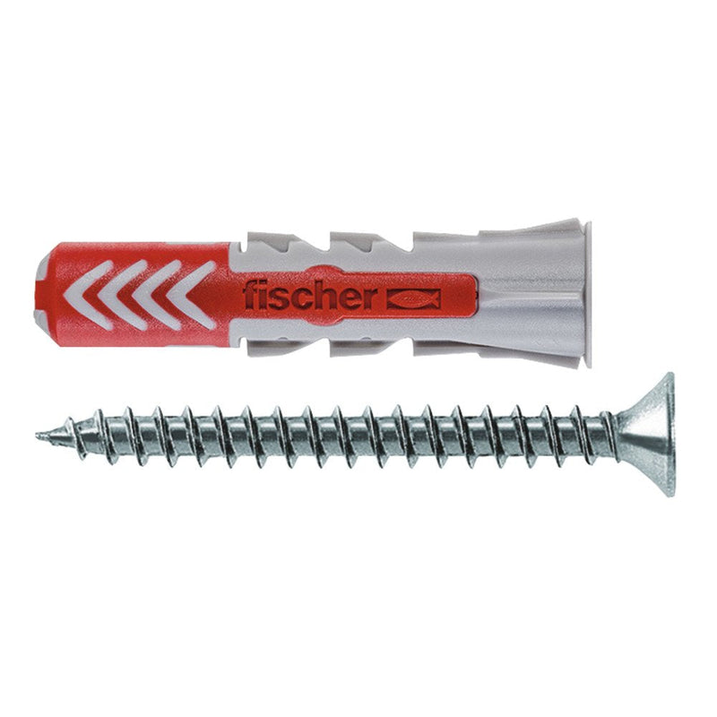 Fischer Taco Duopower Ø6X30MM S + Tornillo Ø4,5X40MM Caja 50 Unid. 555106