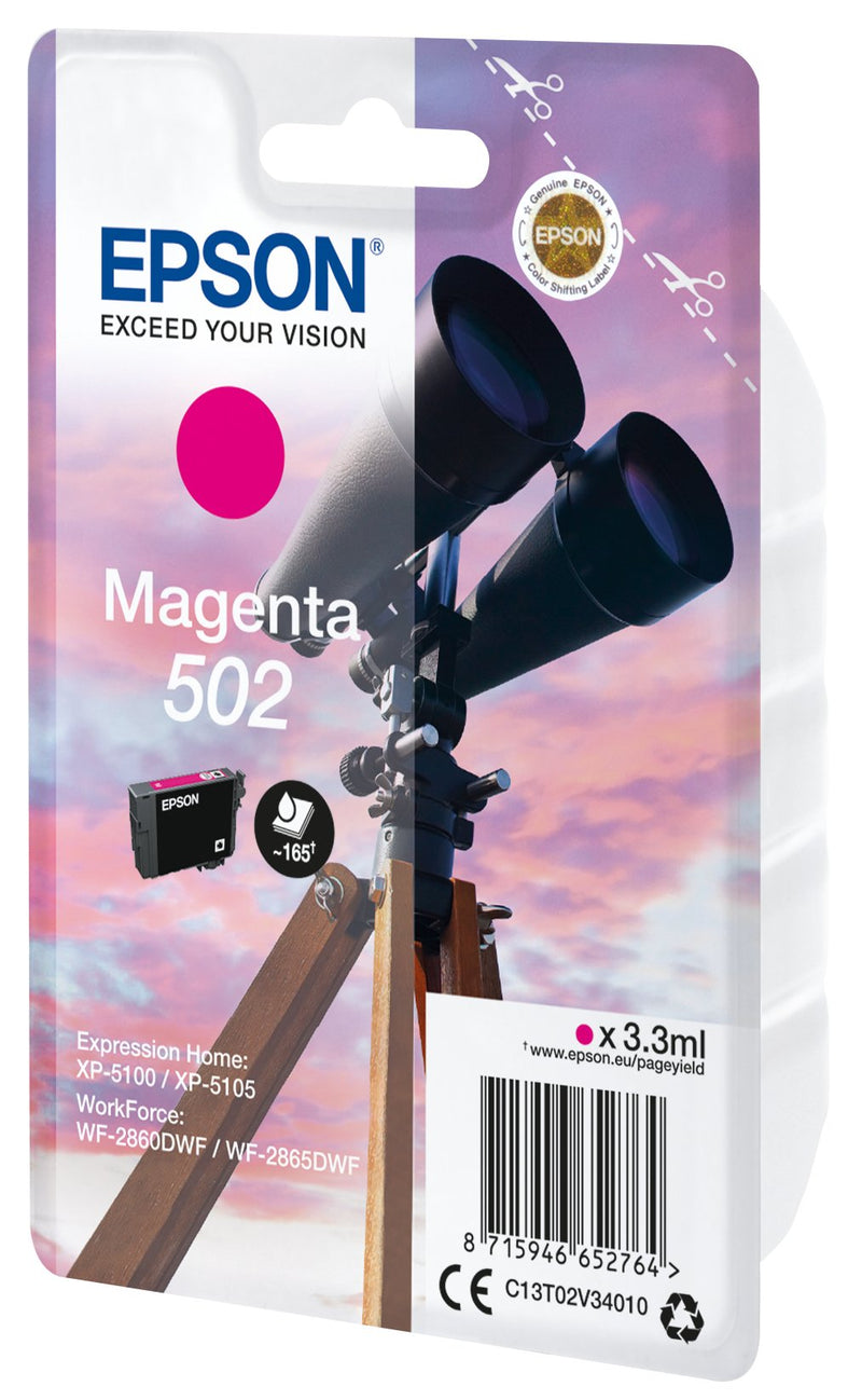 Epson Genuine Ink 502 Magenta (3.3ML) Binoculares