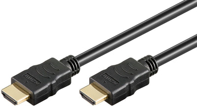 Goobay Cable High Speed HDMI With Ethernet 4K Vergoldet 2M Black Bulk — image 1