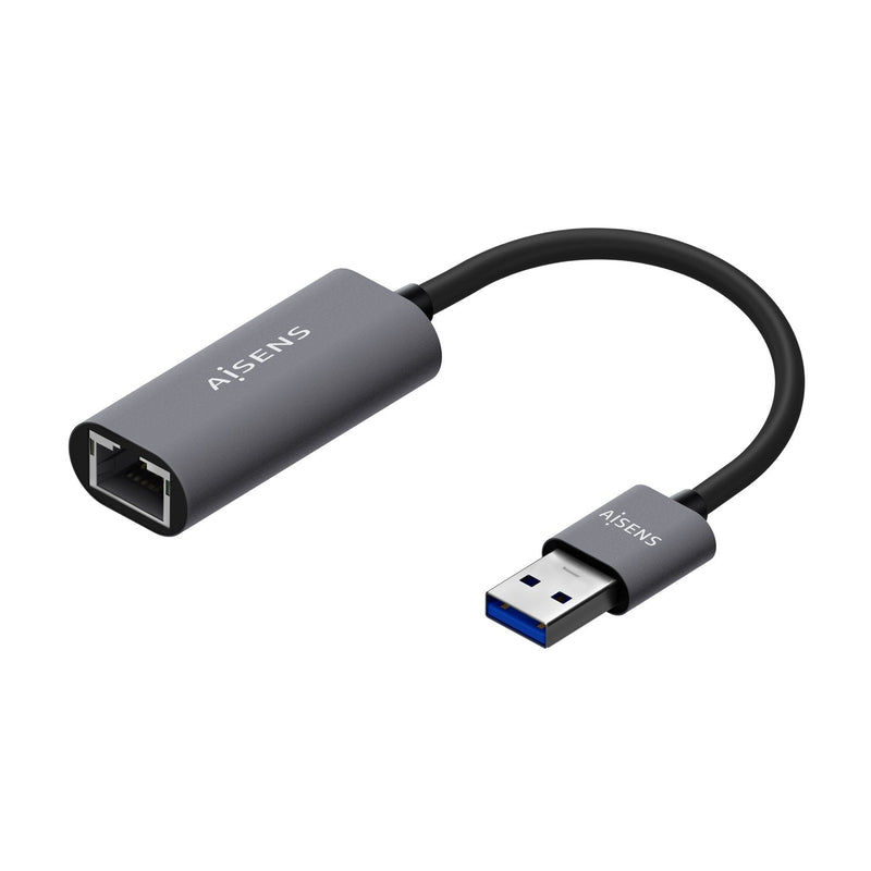 Aisens Converter USB 3.0A Ethernet Gigabit 10/100/1000Mbps - 15CM - Grey