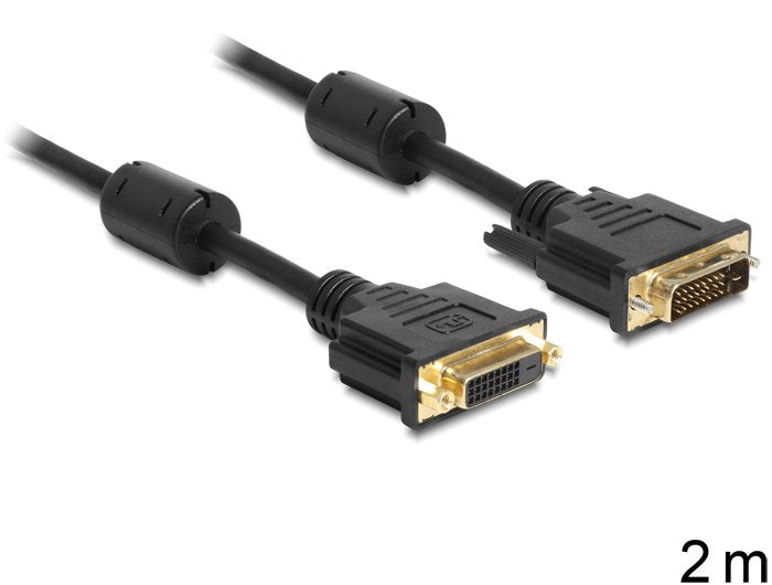 Delock Cable DVI (24 + 1) - DVI(24 + 1) M/H 2M Black