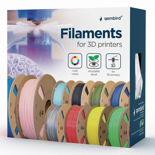 Gembird Filamento Pla 1,75MM 200G Blue 3DP-PLA1.75GE-01-B — image 1