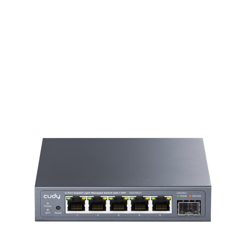 GS105ES1 5-PORT Gigabit Switch Light Managed With 1 Sfp