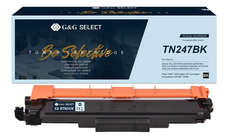 G&g Select Toner Compatible With Brother TN-247BK