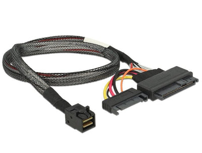 Delock Cable SFF-8643 Male U.2 SFF-8639 + SATA 50CM — image 1