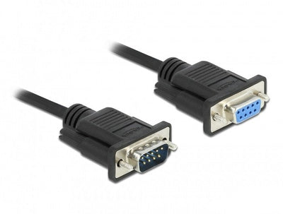 Delock Cable RS-232 SUB-D9 Male a Female Nullmodem 2M — image 1