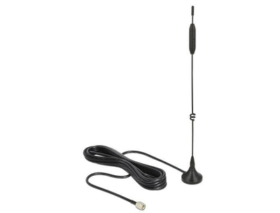 Delock LTE Gsm Umts Antenna Sma Connector Male 5 dBi Omnidirektional With Magnética Standfus And Cable Connect — image 1