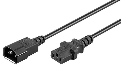 Microconnect PE040630 Cable Transmisión Black 3M C13 Acoplador C14 Acoplador — image 1