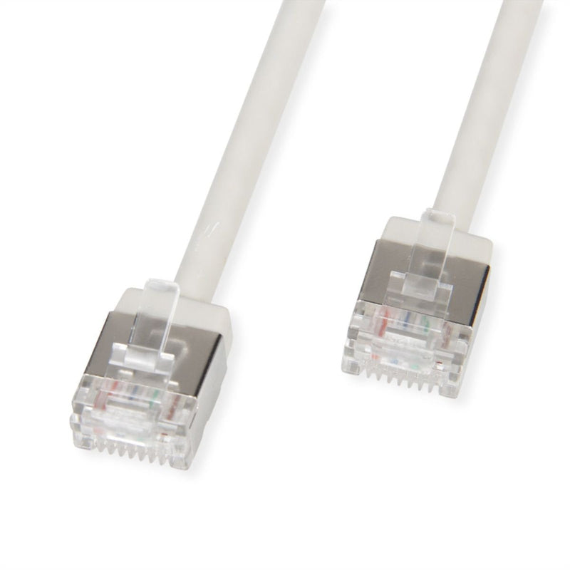 Roline U FTP Datacenter Network Cable CAT.6A (class Ea), Lsoh, Slim, Extra Kurzer Plug Grey 3M