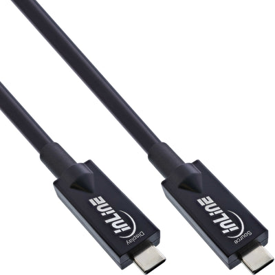 Inline® USB 3.2 GEN.2 Aoc Cable USB Type-c Male/Male Black 7.5M — image 1