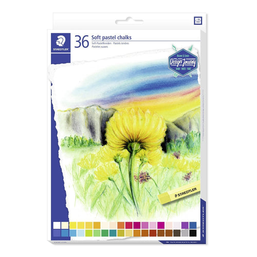 Staedtler 2430 Pack 36 Tizas Pastel Soft - Excelentes Mezclar Colours - Resistencia a Luminosidad - Colours Su — image 1