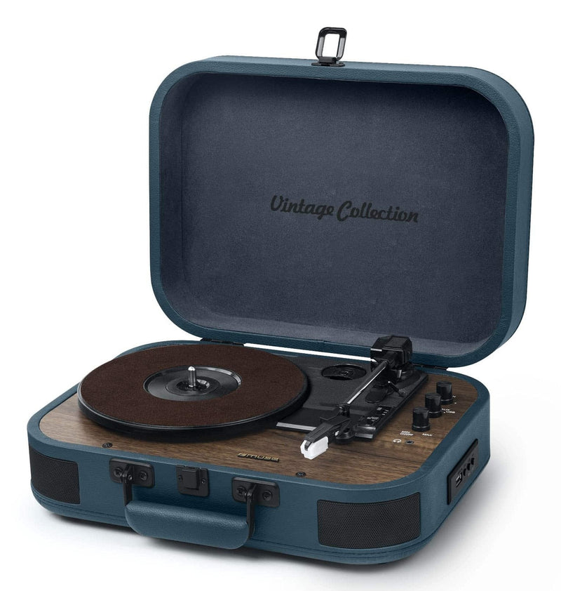 Muse Tocadiscos MT-201 Ob Blue With Speakers
