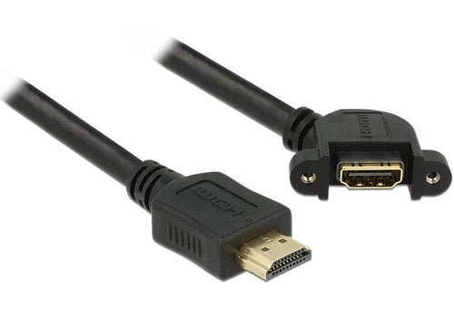 Delock HDMI Cable a Male HDMI a Female Installation 110° Angular 1M — image 1