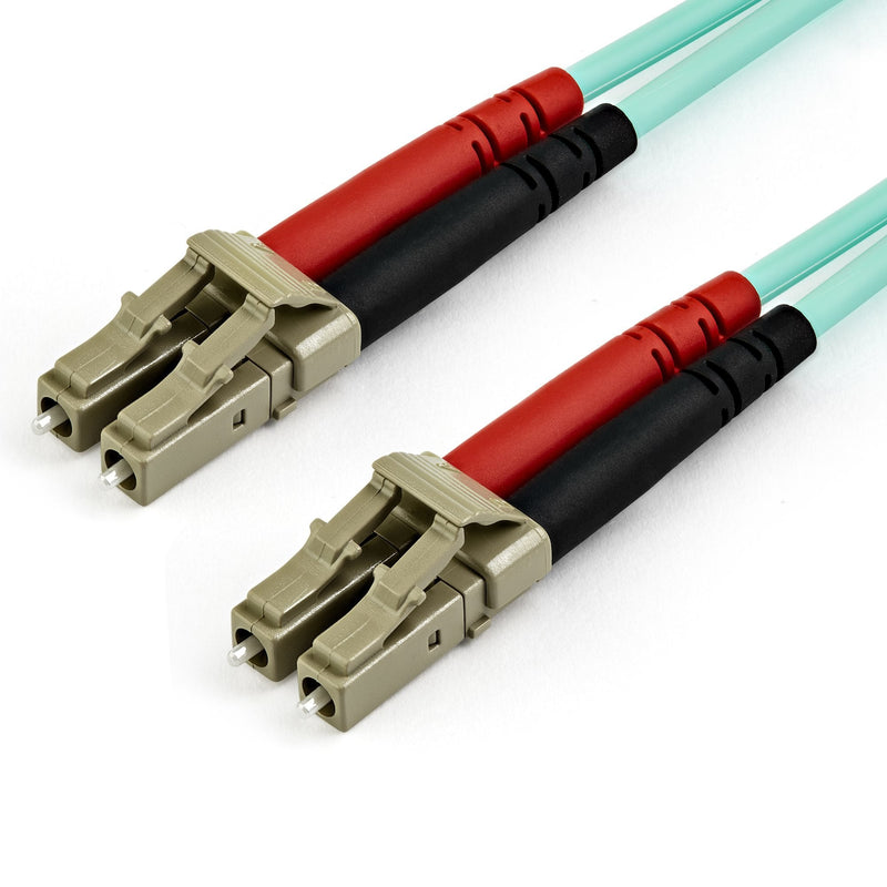 StarTech.com Cable 15M Fibre Optic Multimode Dúplex 50/125 Lc a Lc - Aqua - OM4 - Lszh, 15M, Lszh, OM4, Lc, Aq