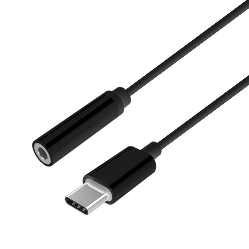Aisens Converter USB-C a Audio Estilo Apple - USB-C/M-jack 3.5/H - 15CM - Black