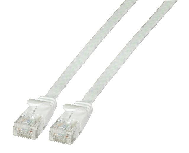 Cable Efb RJ45 Flach Network U UTP, CAT.6A, Pvc, 1M, White