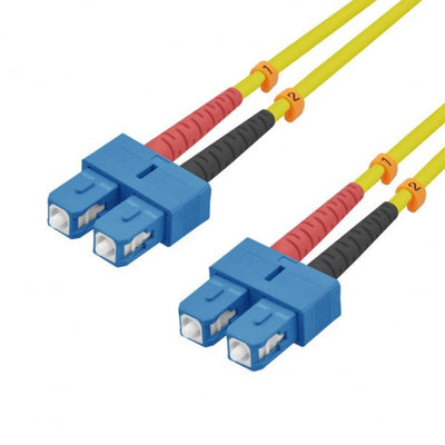 Helos Lwl Network Cable Sc/Sc Duplex 9/125?M OS2 Yellow 15,0M — image 1