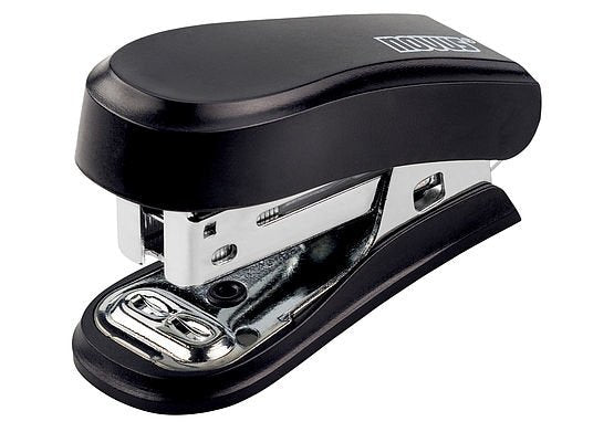 Novus Mini Stapler Compacta - Up To 12 Hojas - Grapado Cerrado And Abierto - Includes 320 Staples - Colour Bla