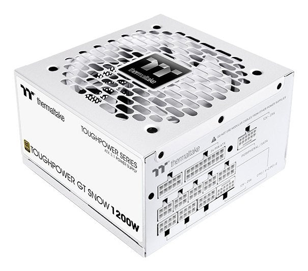 Thermaltake Power Supply Toughpower Gt Snow 1200W White, GPU High Power 2X 12 Pines, 5X Pcie, Gestión Cabl