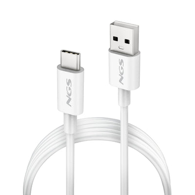 Ngs USB Cable 2.0 Zyro-ac USB Male USB Type-c Male Up To 15W 480Mbps 1M White — image 1