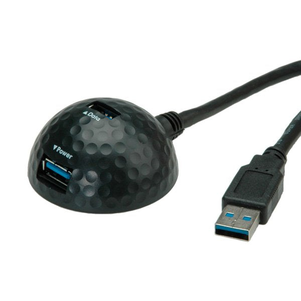 Value USB 3.2 Gen 1 Dockingkabel, Dome, Black 1,5M