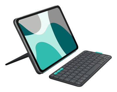 Logitech Keyboard Spanish Flip Folio QWERTY Bluetooth Graphite — image 1