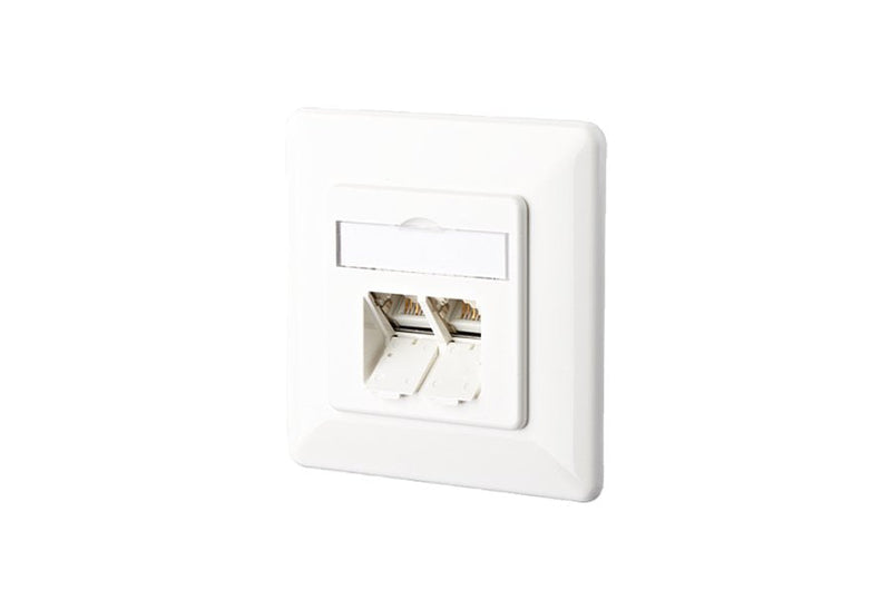 Metz Roseta E-dat C6 2 Port Up White RAL9010