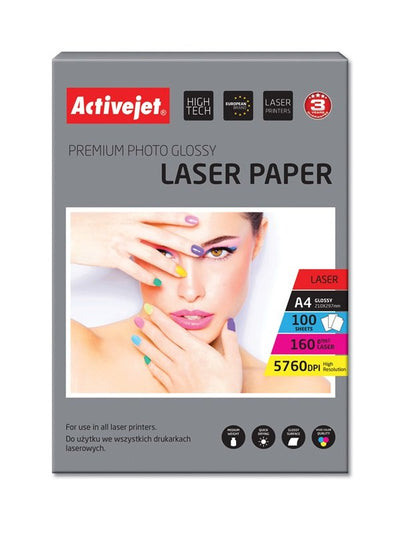 Activejet Paper Fotográfico A4 Glossy 100 Pcs. AP4-160G100L — image 1