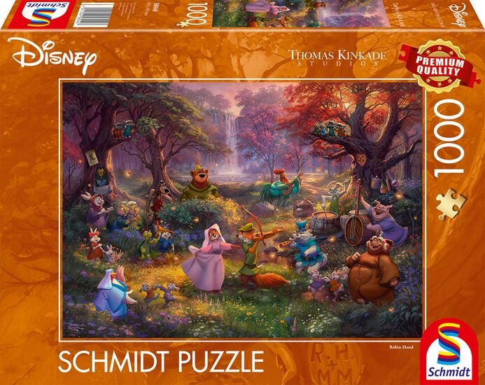 Schmidt Spiele Thomas Kinkade Studios: Disney - Robin Hood, Rompecabezas 1000 Pieces 58040