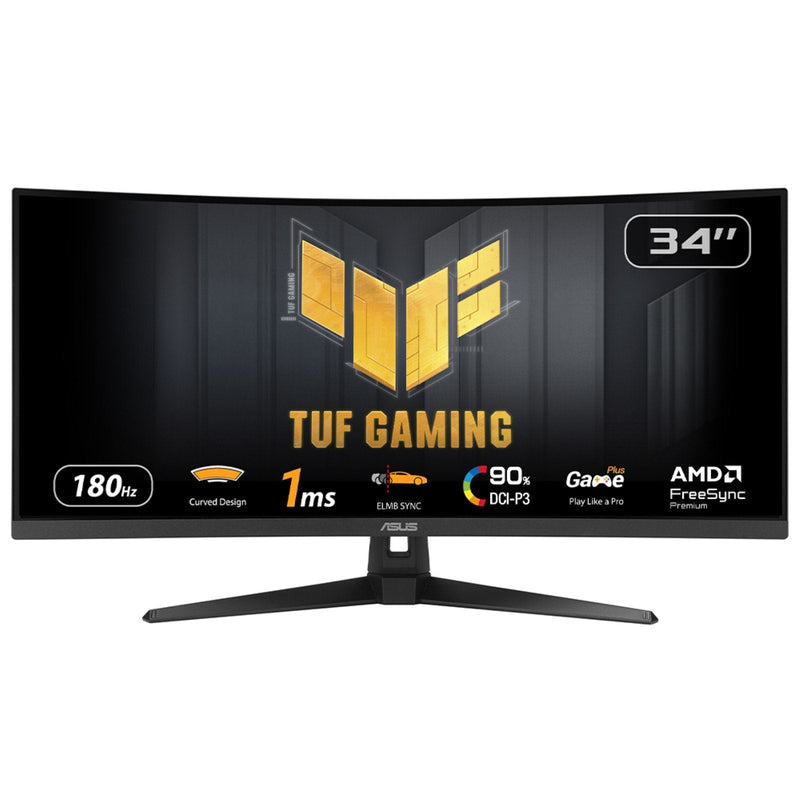 ASUS Tuf Gaming VG34VQ3B 34VA Wled Curved 1500R Uwqhd 21:9 180HZ 400CD M2 1MS 2X2W 2x HDMI 2XDP Negro