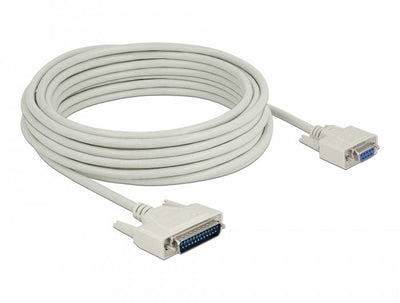 Delock Serielles Cable D-sub 25 Connector Male a D-sub 9 Connector Female 10M — image 1