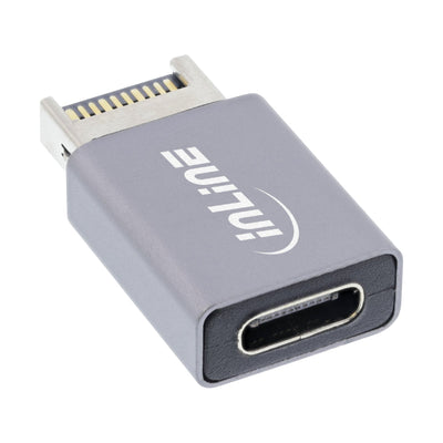 Inline® USB 3.2 Adapter, Internal Usb- And Front Panel Male a USB-C Female — image 1
