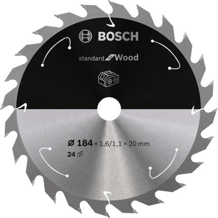 Bosch Hoja Saw Circular Professional Standard Wood Ø 184MM, Orificio 24Z 20MM, Sierras Circulares Portát — image 1