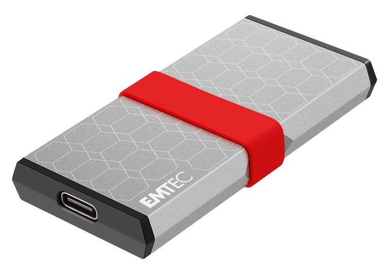Emtec Drive SSD External X205 Mini 1TB USB Type-c USB 3.2 Gen 2X2 Silver ECSSD1TX205