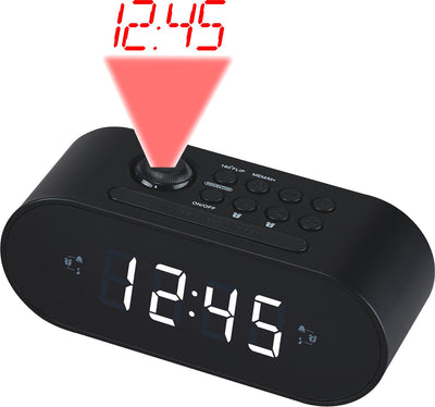 Denver Radio Despertador CRP-717 Radio Fm Proyeccion Alarm Dual Screen LED 0.9 Colour Black — image 1