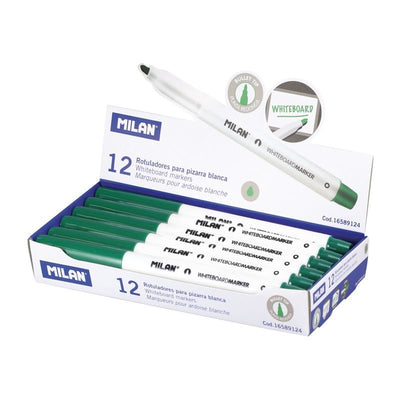 Milan Box Of 12 Markers Verdes Ø3,7MM Whiteboard White — image 1