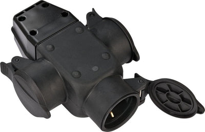 Brennenstuhl Kreuzverteiler Schuko-gummikupplung 3X IP44 — image 1