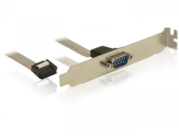 Delock 82768 Cable Serie Grey 0,4M DB9 M
