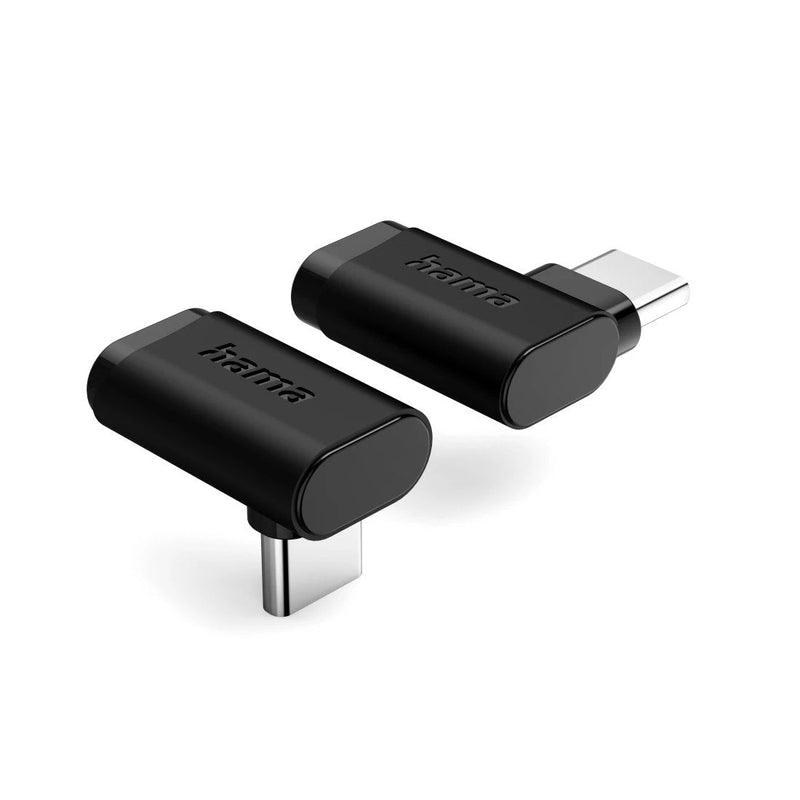Hama Essential Adapter USB-C Acodado 90º - Power Up To 240W - Speed Up To 10GBIT/S - Power Delivery - Colour